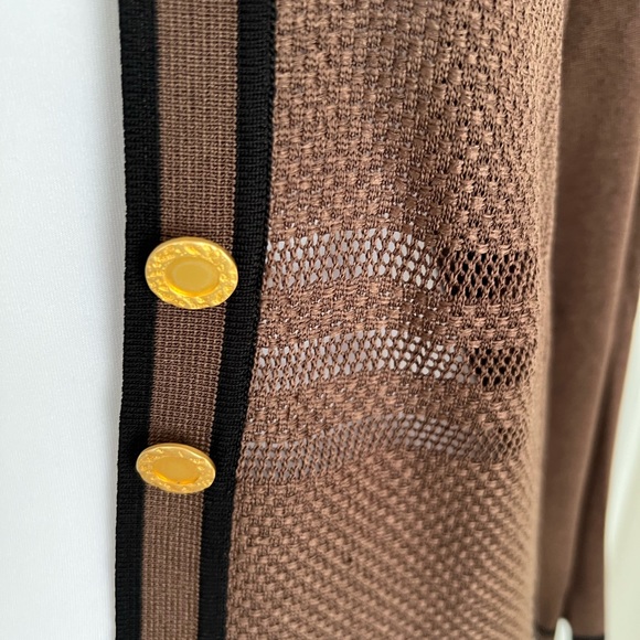 Exclusively Misook Long Sleeve Open Front Cardigan Sweater - Large - Picture 2 of 10